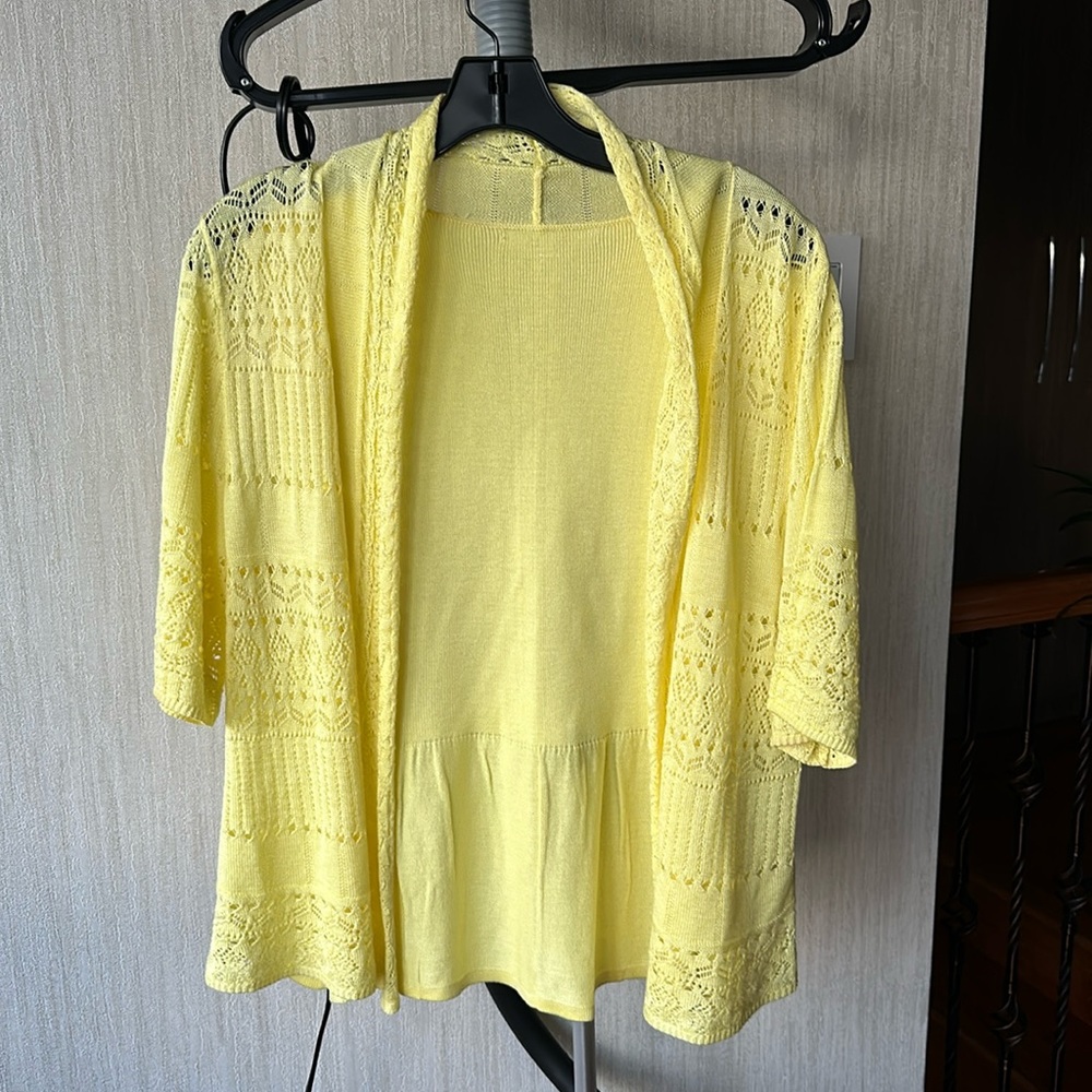 Jones New York lightweight open front cardigan, Size L